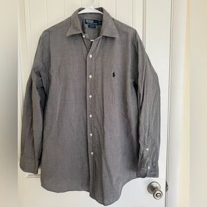 Polo by Ralph Lauren Men's Charcoal Button Down Shirt